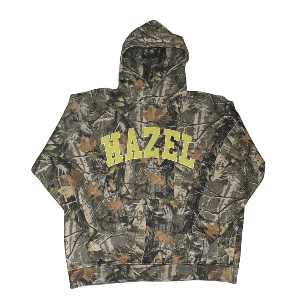 NEW Women’s Hazel Boutique HB Lime Real Tree Camo Hoodie Sweatshirt  L/XL